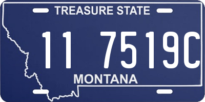 MT license plate 117519C