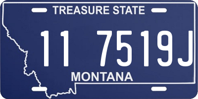 MT license plate 117519J