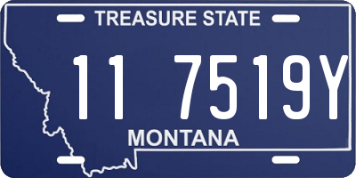 MT license plate 117519Y