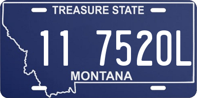 MT license plate 117520L