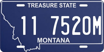 MT license plate 117520M