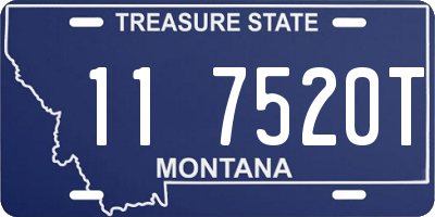 MT license plate 117520T