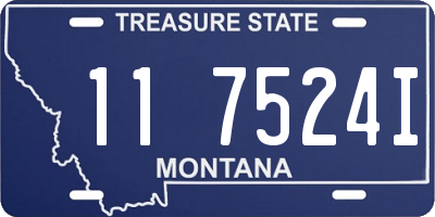 MT license plate 117524I