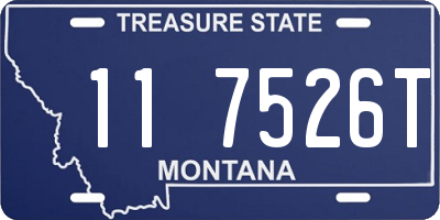 MT license plate 117526T