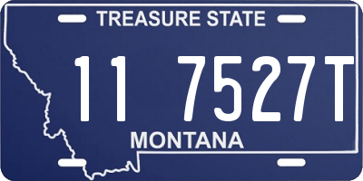 MT license plate 117527T