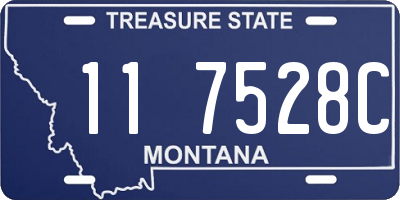 MT license plate 117528C