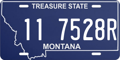 MT license plate 117528R