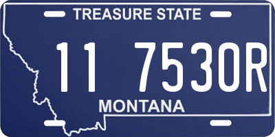 MT license plate 117530R