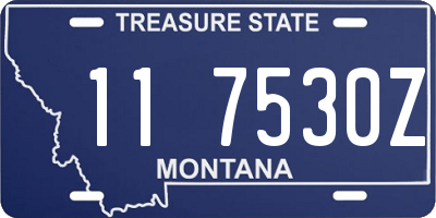 MT license plate 117530Z