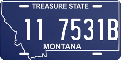 MT license plate 117531B