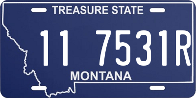 MT license plate 117531R