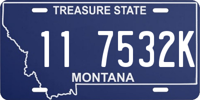 MT license plate 117532K