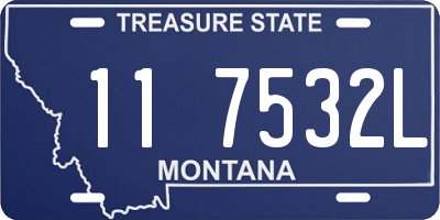 MT license plate 117532L