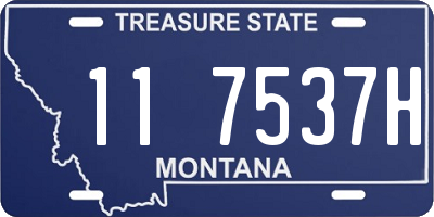 MT license plate 117537H