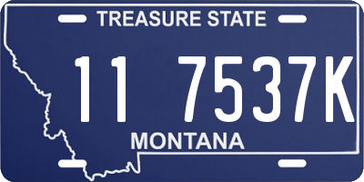 MT license plate 117537K