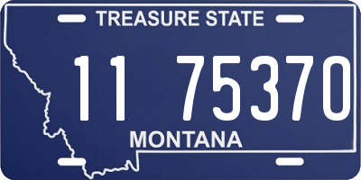 MT license plate 117537O