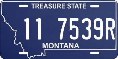 MT license plate 117539R