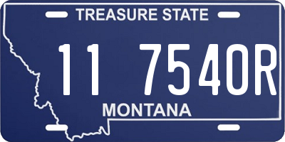 MT license plate 117540R