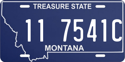 MT license plate 117541C