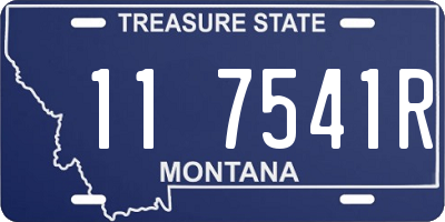 MT license plate 117541R