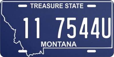 MT license plate 117544U