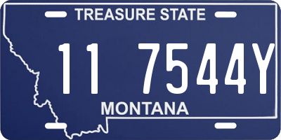 MT license plate 117544Y