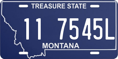 MT license plate 117545L