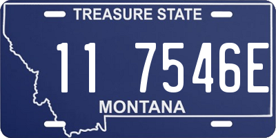 MT license plate 117546E