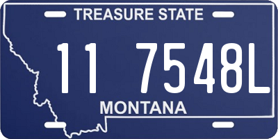 MT license plate 117548L