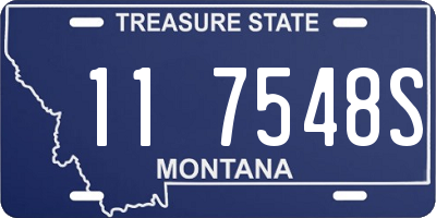 MT license plate 117548S