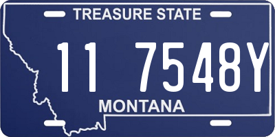 MT license plate 117548Y