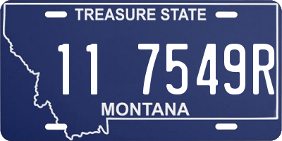 MT license plate 117549R