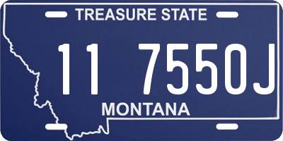 MT license plate 117550J