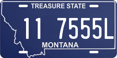 MT license plate 117555L