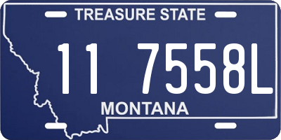 MT license plate 117558L