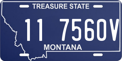 MT license plate 117560V