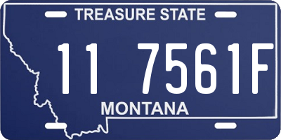 MT license plate 117561F