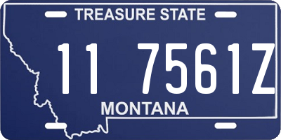 MT license plate 117561Z