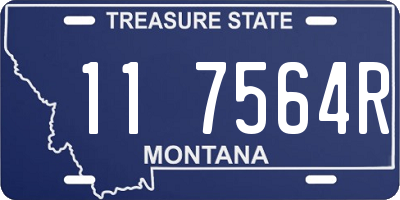 MT license plate 117564R