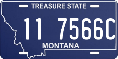 MT license plate 117566C