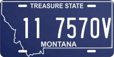 MT license plate 117570V