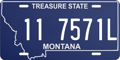 MT license plate 117571L