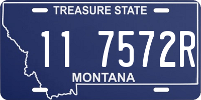 MT license plate 117572R