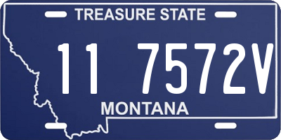 MT license plate 117572V