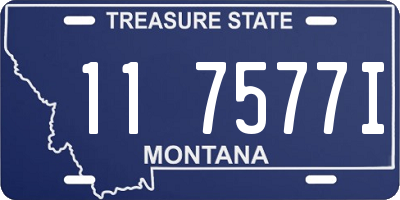 MT license plate 117577I