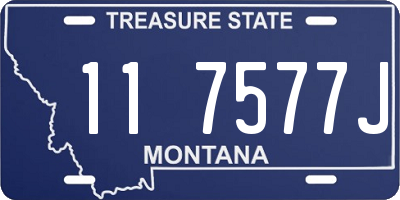 MT license plate 117577J