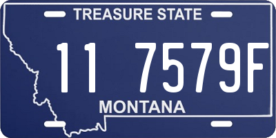 MT license plate 117579F