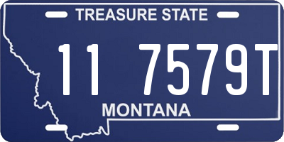 MT license plate 117579T