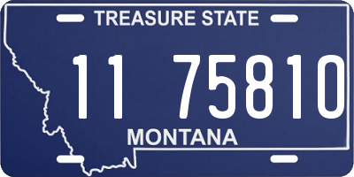 MT license plate 117581O