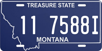 MT license plate 117588I